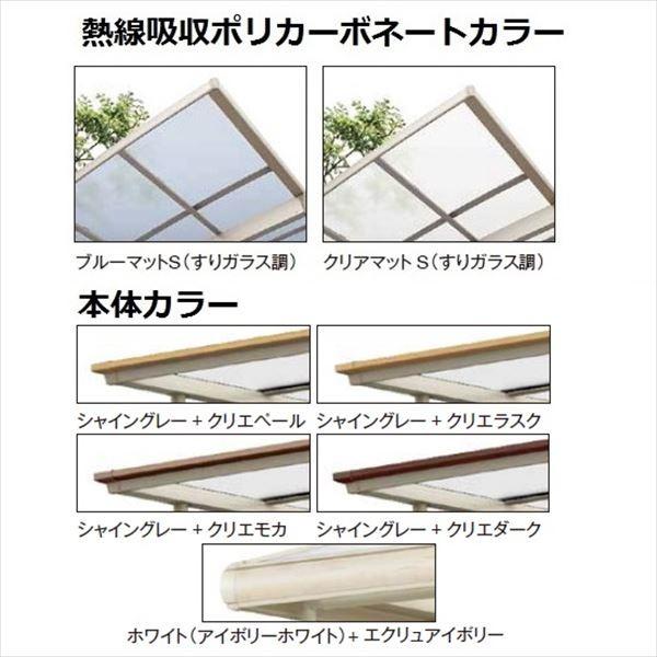 サイクルポート　リクシル　フーゴAプラス　『サビに強いアルミ製　ミニ　おしゃれ　18-22型　H28柱（H28）　熱線吸収ポリカ板　自　基本　家庭用