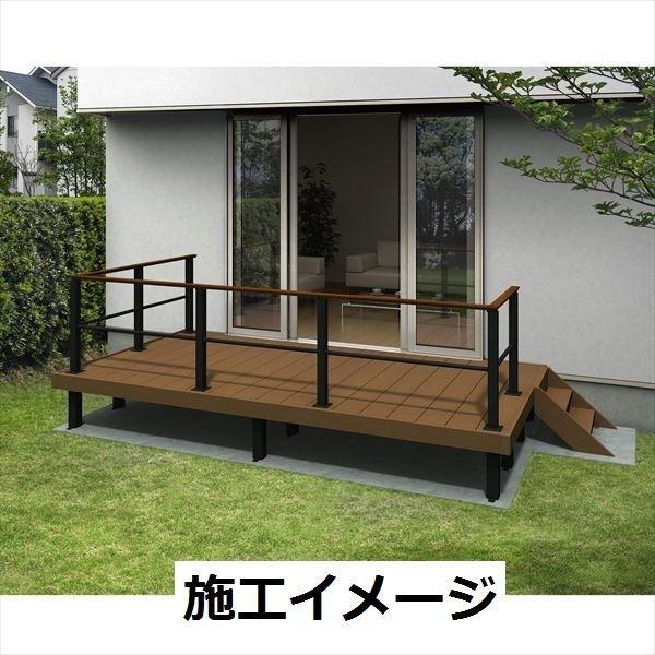 YKKAP ルシアスデッキフェンスB02型 本体 笠木 1スパン用 ウッドデッキ