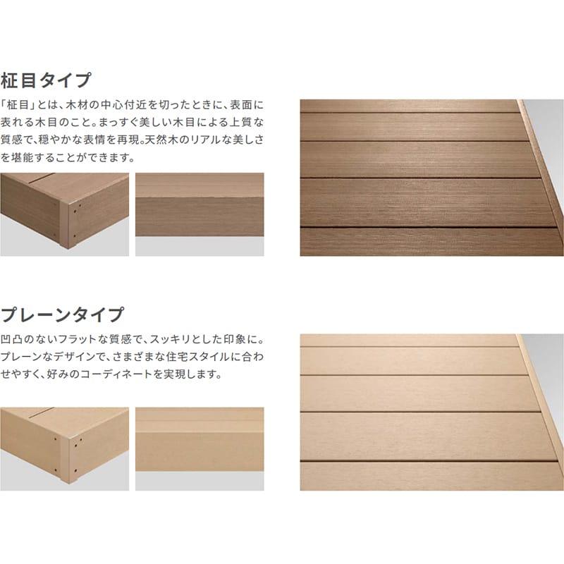 LIXIL（リクシル） 人工木ウッドデッキ 樹ら楽 木彫タイプ 1.5間