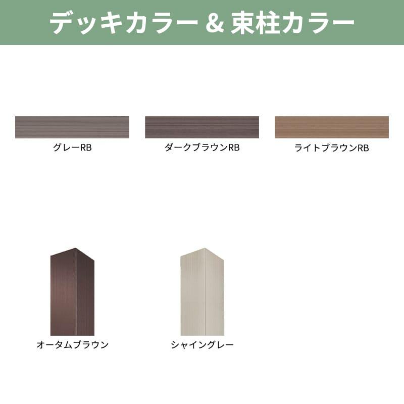 LIXIL（リクシル） 人工木ウッドデッキ 樹ら楽 木彫タイプ 1.5間