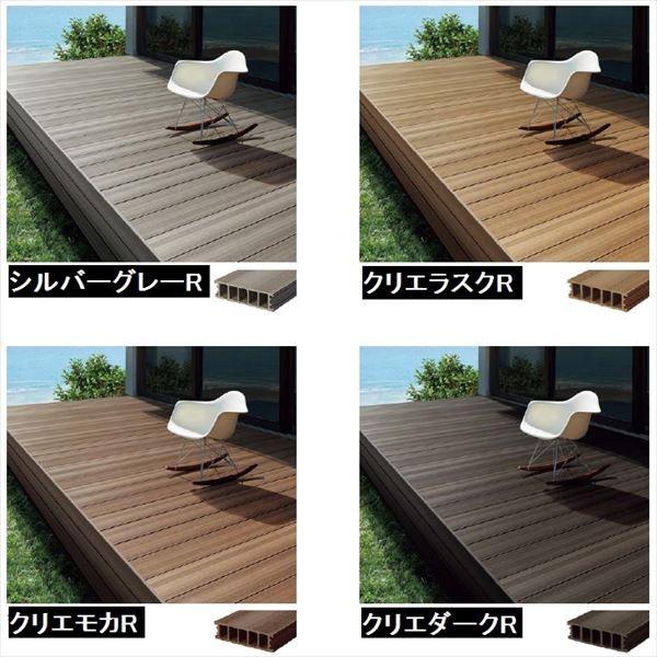 リクシル 樹ら楽ステージ 木彫 2間×5尺 束柱A仕様 標準束柱 『ウッドデッキ diy キット 樹脂 人工木』の画像