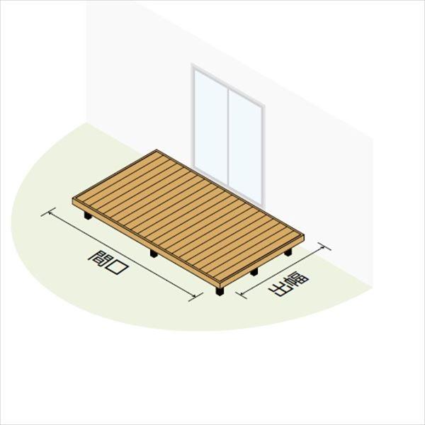 リクシル 樹ら楽ステージ 木彫 2間×5尺 束柱A仕様 標準束柱 『ウッドデッキ diy キット 樹脂 人工木』の画像