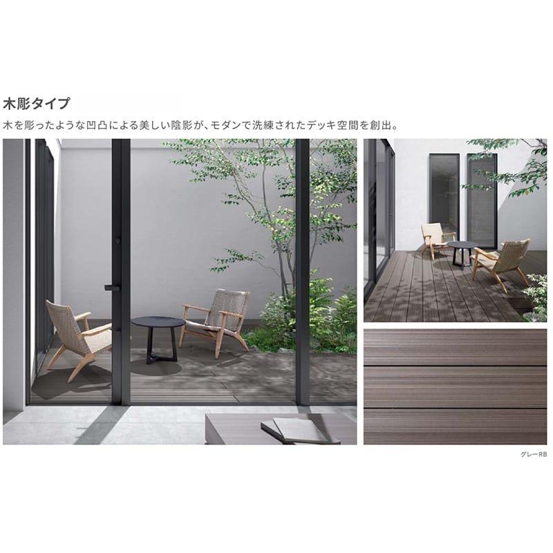 LIXIL（リクシル） 人工木ウッドデッキ 樹ら楽 木彫タイプ 1.5間