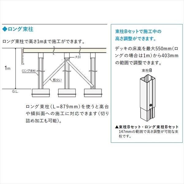 LIXIL（リクシル） 樹ら楽ステージ 木彫 2間×3尺 束柱B仕様 ロング束柱