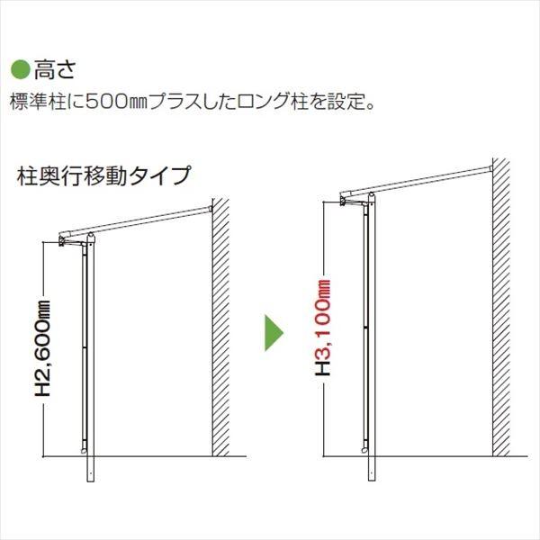 YKKAP テラス屋根 ソラリア 壁付納まり 積雪20cm 柱奥行移動タイプ 関東間 4間 × 6尺 アール型 一般ポリカ屋根 標準柱 2連結 上から施工