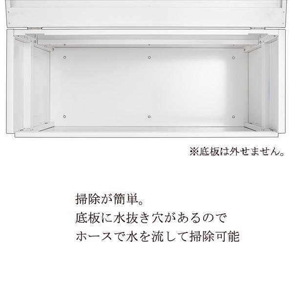 ダイケン クリーンストッカー CKH-1004W 『ゴミ袋（45L）集積目安 4袋、世帯数目安 2世帯 ゴミ収集庫 ダストボックス ゴミステーション 屋外』 ホワイト_6