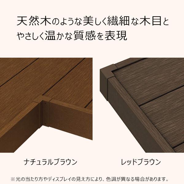 YKKAP リウッドデッキS EG 1.5間×3尺 Sタイプ(固定式) DIY キット ウッドデッキ 人工木 樹脂 木目調 リアル 腐らない 施主支給 リウッド200 EG後継の画像