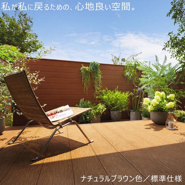 YKKAP リウッドデッキS EG 1間×3尺 Lタイプ(調整式) DIY キット ウッドデッキ 人工木 樹脂 木目調 リアル 腐らない 施主支給 リウッド200 EG後継の画像