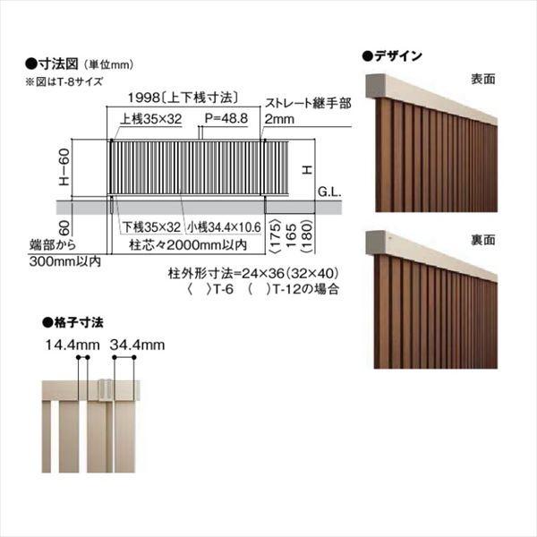 LIXIL（リクシル） フェンス 目隠し フェンスAB TS1型 T-6 H600 高さ 