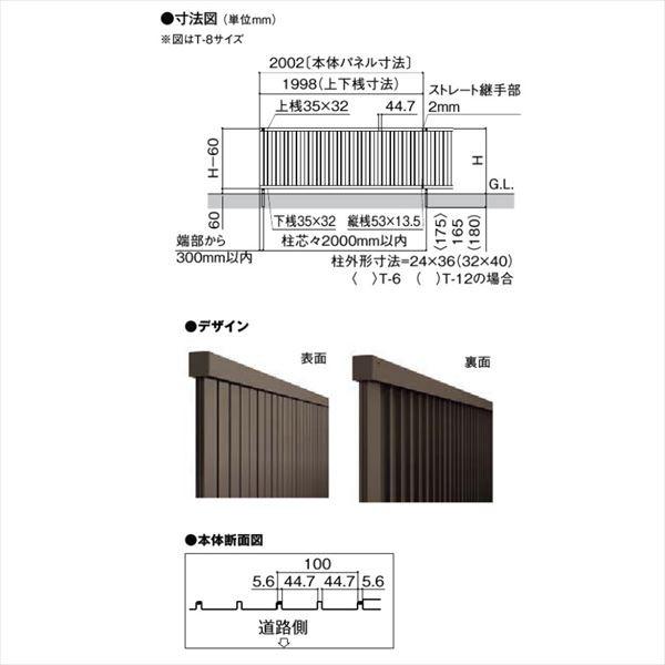 LIXIL - 駒寄せ つつみ隠し 駒寄せAB TM1型 T-8 H800 高さ80糎 本体のみ 『リクシル たて 透かし彫り 露天 軽銀 庭 diy 格好のいい 柵 塀 風よけ 境界線 外構 園庭』