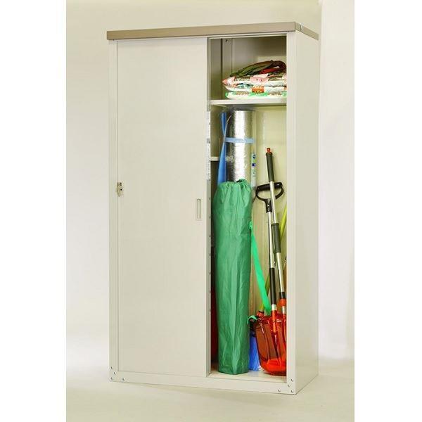 グリーンライフ 家庭用収納庫ハーフ棚仕様 HS-162HT 『小型 物置 屋外 DIY向け』