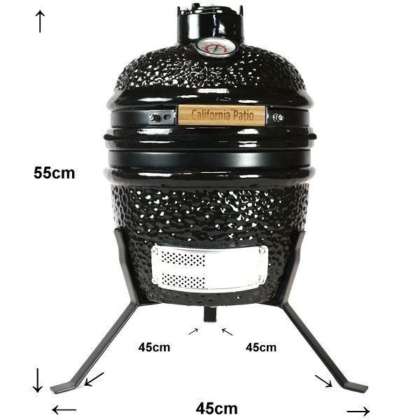 カリフォルニア パティオ Ro mini Grill セラミック製チャコールBBQ