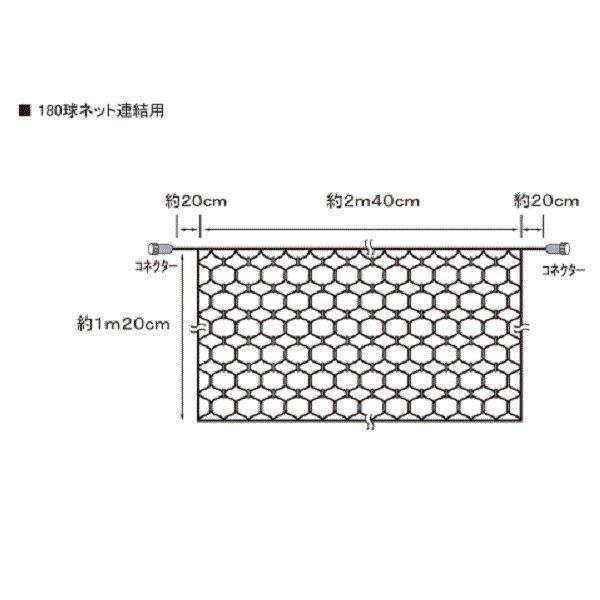 コロナ産業　LED180球ネットライト連結専用／電源部別売り（ブラックコード）　LR180B　LED色:青　『イルミネーションライト』