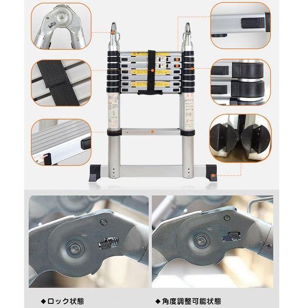 Hill Stone(ヒルストーン) 伸縮性はしご兼脚立 5.0m zk110