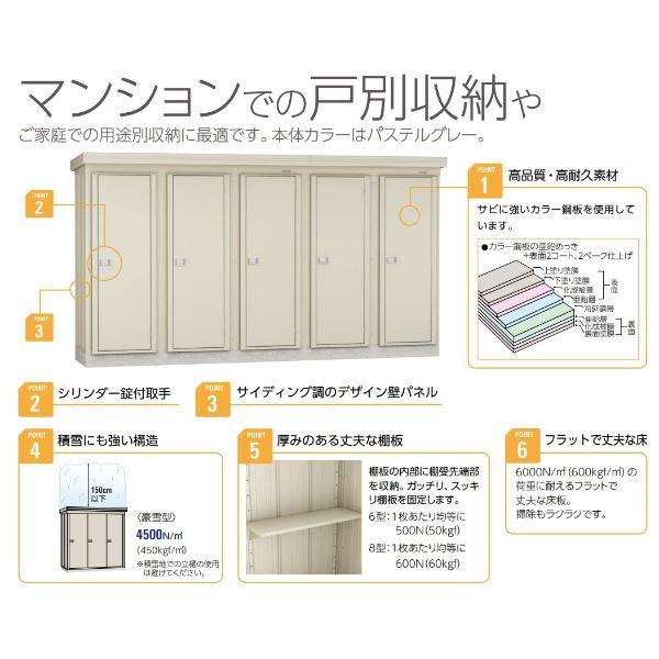 ダイケン 連続物置 DM-KPL P21108 基準型（2棟タイプ） 『連続型物置 