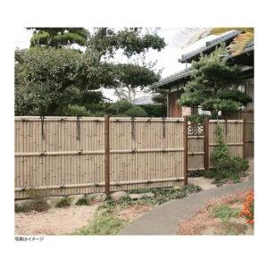 タカショー　e-バンブーユニット　こだわり竹建仁寺垣　H600　パネル (片面)　＊柱は別売です　『竹垣フェンス　柵』_2