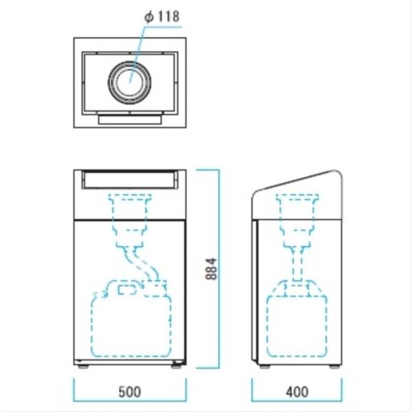 ミヅシマ工業　食べ残し回収BOX　209-0200　※受注生産品