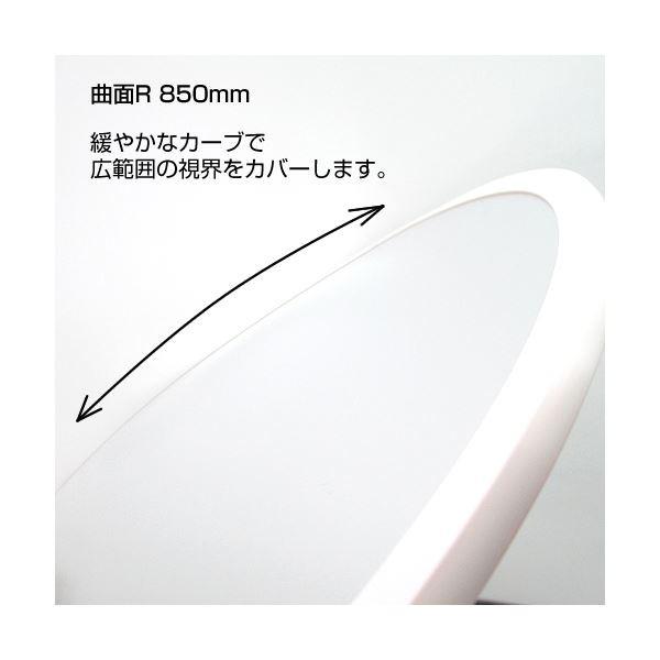 信栄物産 防犯ミラー室内用 マグネットタイプ 丸型 310径 枠：白 ＃H-30M-Wの画像