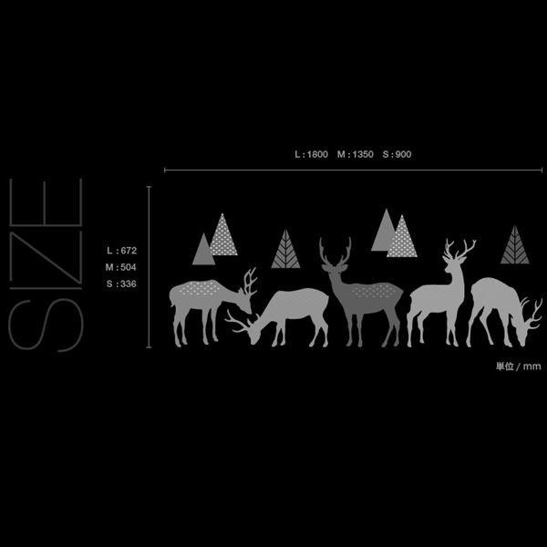 東京ステッカー　高級ウォールステッカー　動物　ニホンジカ　Sサイズ　＊TS0017-BS ベージュ 『おしゃれ かわいい』　『壁　シール』_2