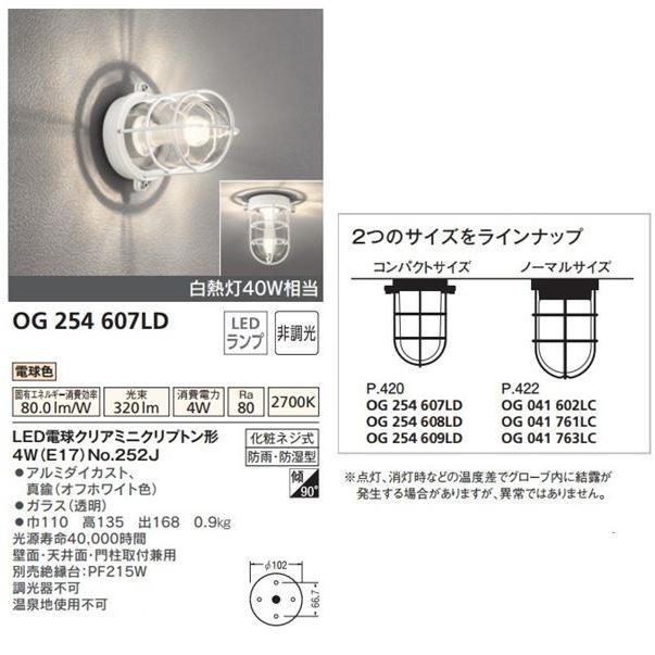 オーデリック　ポーチライト　OG　254　607LD