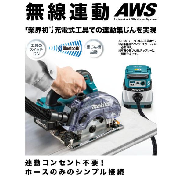 マキタ　充電式防じんマルノコ　アルミベース　KS512DRG　バッテリ・充電器・ケース付き