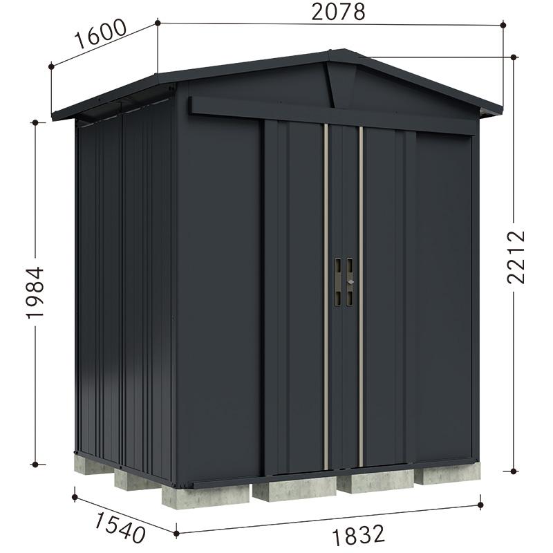 タクボ物置 物置 屋外 リジュー LSN-1815 一般型:多雪型 標準屋根 