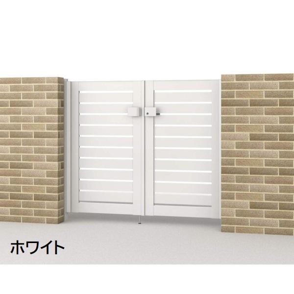 三協アルミ 形材門扉 マイスティMCE-Y3 (錠前:内蔵錠) 両開き(内開き施工)セット ベースプレートタイプ W08 H12 |  | 06