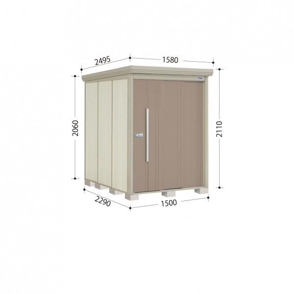 物置 屋外 タクボ物置 ND／ストックマン　背面棚 ND-Z1522 一般型 結露減少屋根 背面棚 カーボンブラウン