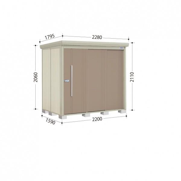 物置 屋外 タクボ物置 ND／ストックマン　背面棚 ND-S2215 多雪型 標準屋根 背面棚 カーボンブラウン