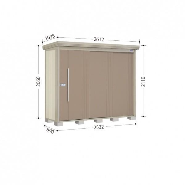 物置 屋外 タクボ物置 ND／ストックマン　背面棚 ND-2508 一般型 標準屋根 背面棚 カーボンブラウン