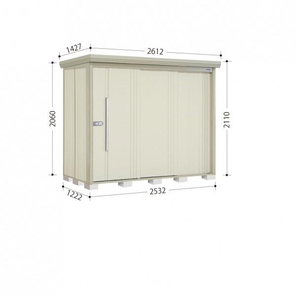 物置 屋外 タクボ物置 ND／ストックマン　背面棚 ND-S2512 多雪型 標準屋根 背面棚 ムーンホワイト