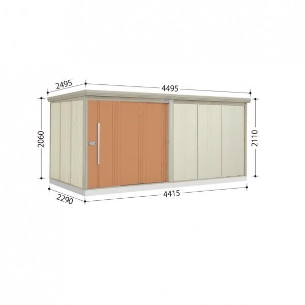 物置 屋外 おしゃれ タクボ物置 ND／ストックマン ND-S4422 多雪型 標準屋根 トロピカルオレンジ