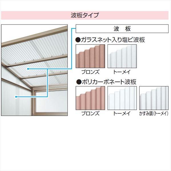 三協アルミ　オイトック　2.5間×5尺　波板タイプ／関東間／H=7尺／両袖タイプ／1500タイプ／2連棟 ※パネル別売