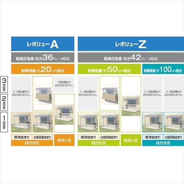 三協アルミ レボリューA 2.0間×7尺 600タイプ／関東間／2階用F型／出幅移動収まり／単体 熱線遮断ポリカ 『アルミ製 テラス ベランダ バルコの画像