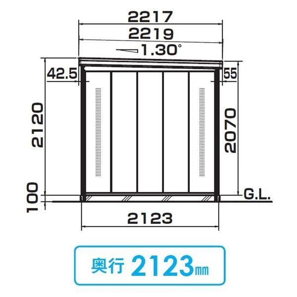 法人様限定　ダイケン　クリーンストッカー　DM-Z　1321CK-G　CK　豪雪型　『ゴミ袋（45L）集積目安　88袋、世帯数目安　44世帯』『ゴミ収