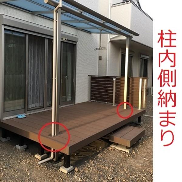 ウッドデッキ 人工木 おしゃれ 屋根付き リクシル 樹ら楽ステージ スピーネ デッキ テラスセット 柱内側納まり 1 5間 5尺 テラス 自在桁仕 エクステリアのキロyahoo 店 通販 Yahoo ショッピング