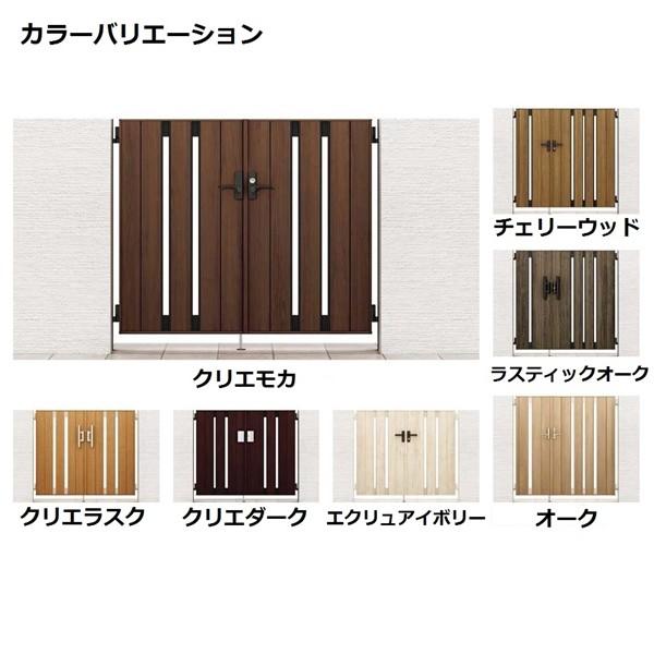リクシル 開き門扉AA TS1型 柱仕様 ラッピング形材柱 05・07-14 親子開き |  | 01