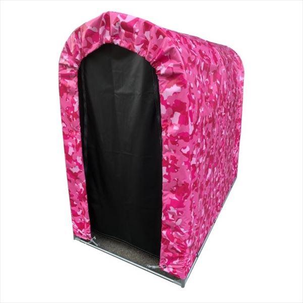 南栄工業 自転車置き場 迷彩柄サイクルハウス2台用 Pi 物置 車庫 迷彩ピンク