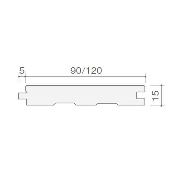 天然木部材　エコプレーゼ　ナラ　デラックスグレード　LIVOSオイル塗装　幅90mm　10枚入り　受注生産　(ブラジル色)　#PHFL0240