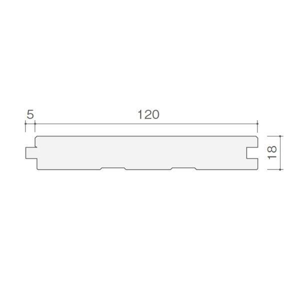 天然木部材　グランデ　ラスティックオーク　幅120mm　(クリア)　OSMOオイル塗装　#PHFL0529