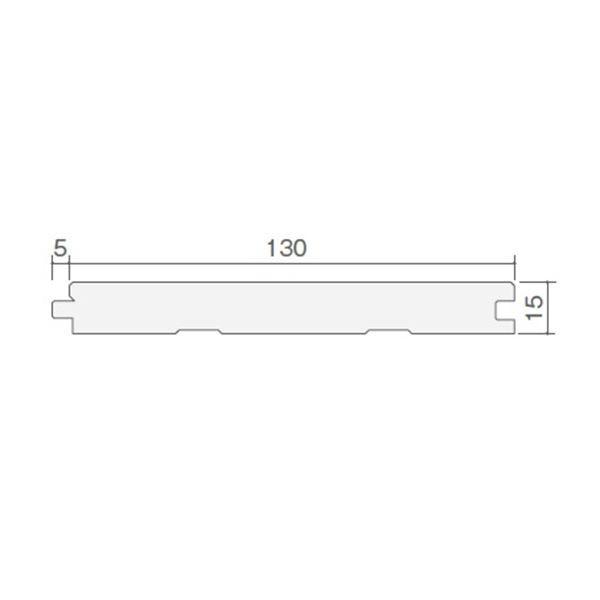 天然木部材　ホワイトオーク　ラスティックグレード　#PHFL0625　ワンピースタイプ　無塗装　幅130mm　7枚入り