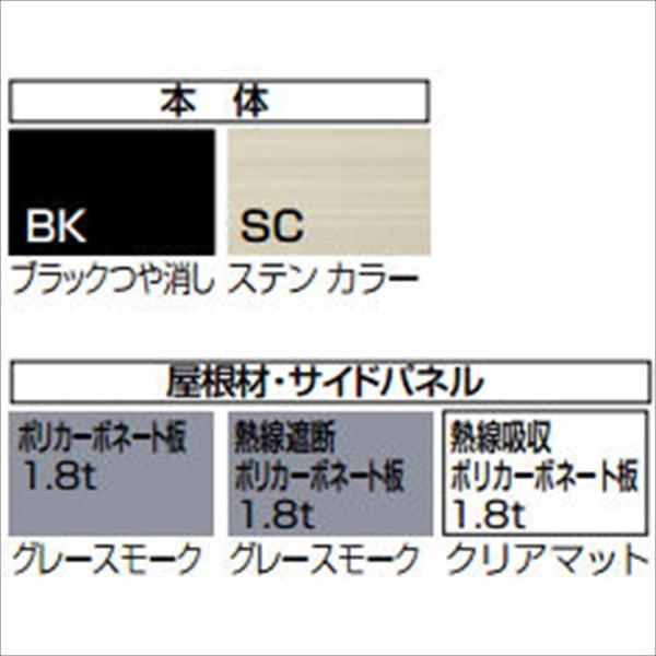 キロスタイル-IS　モダンポートワイド76　2台用　基本セット　自動車屋根』　標準高　4856　熱線遮断・吸収ポリカーボネート板『アルミカーポート