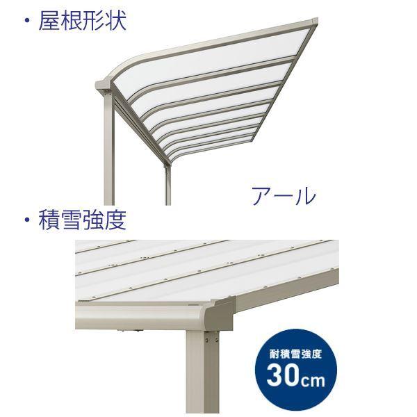 リクシル テラスVS R型 テラスタイプ 900タイプ 関東間 2間×5尺 自在桁仕様 耐積雪30cm相当 熱線吸収ポリカ_1