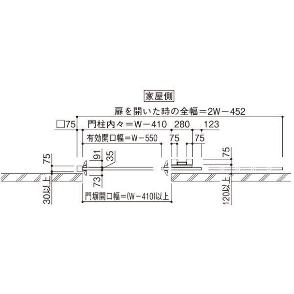 安い YKKAP ルシアススライド S03型 標準柱 14-12L 片引き 片面シリンダー錠セット 『たて太格子 ノンレール式引き戸 門扉』 複合カラー