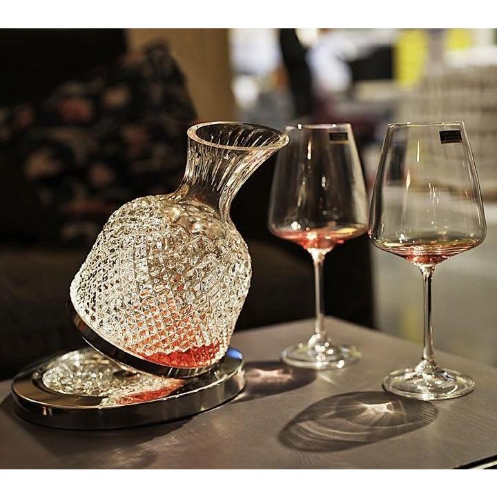 大型 お酒 ワイングラス ワインデカンタ 美品 ワインクリスタル