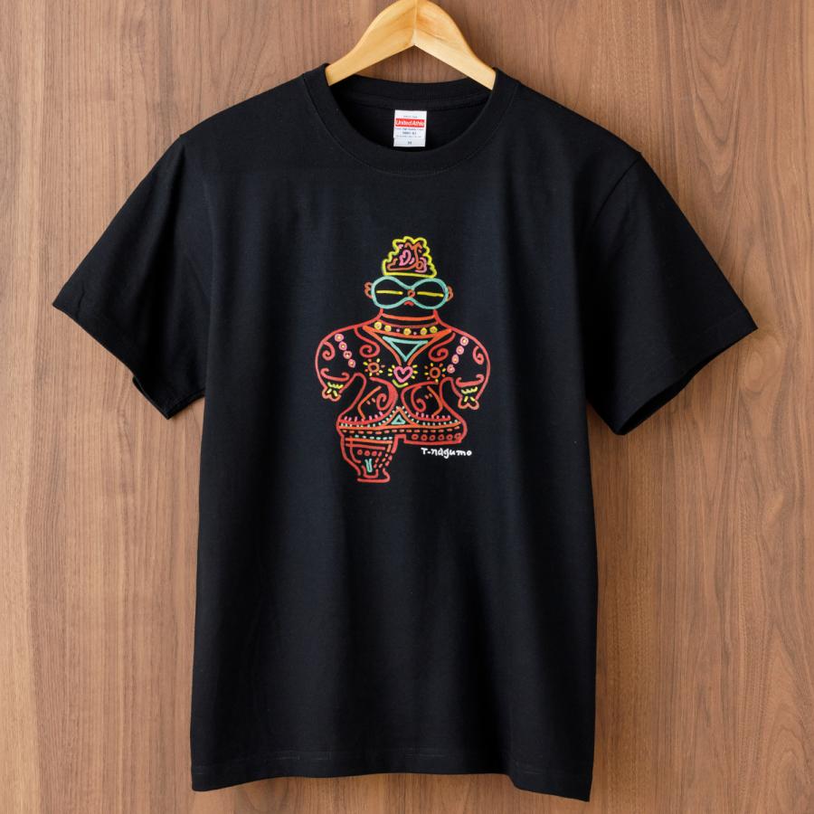 旅する縄文」Tシャツ 青森土偶02 ブラック : 着る山菜 - 通販 - Yahoo