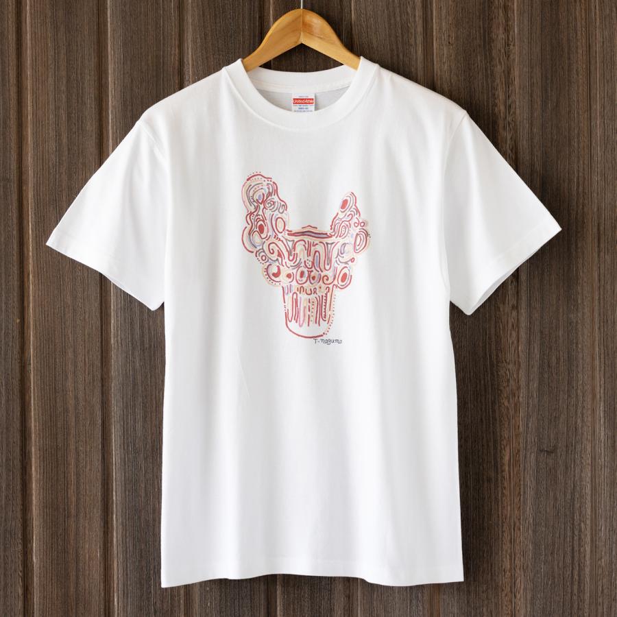 「旅する縄文」Tシャツ 長野土器01 ホワイト | 