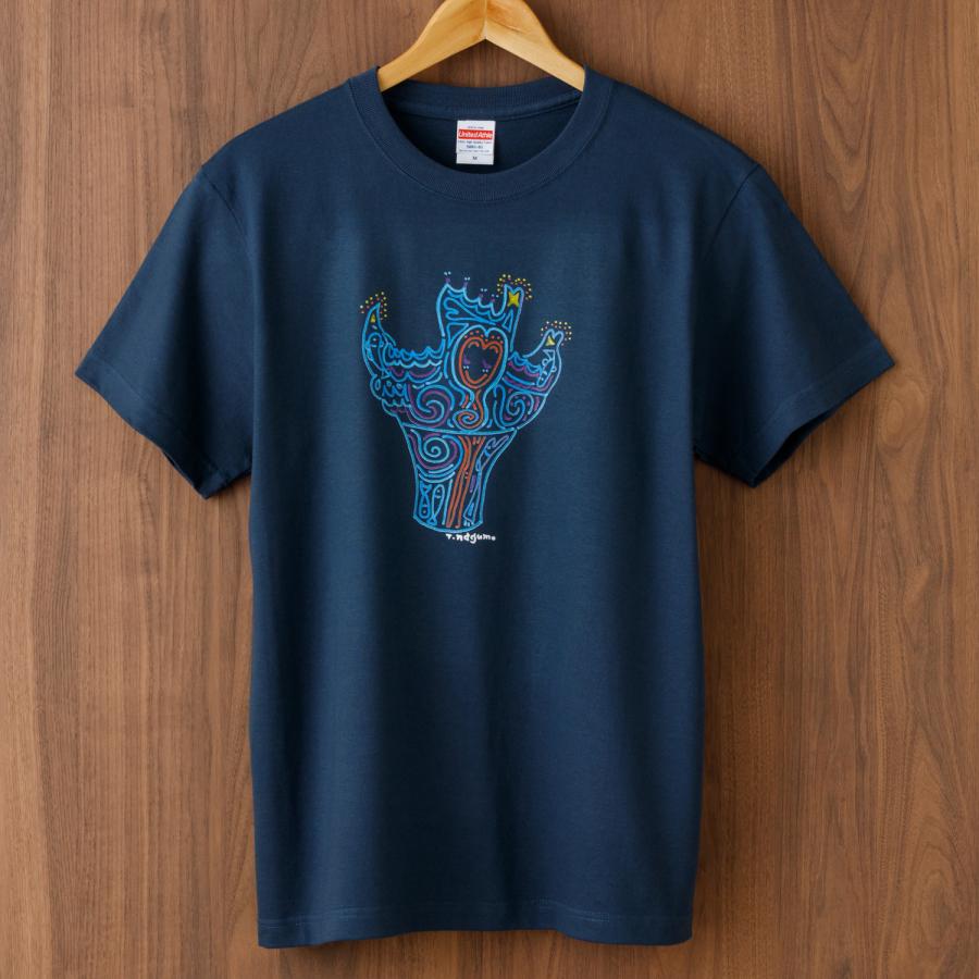 「旅する縄文」Tシャツ 佐渡土器01 インディゴ | 