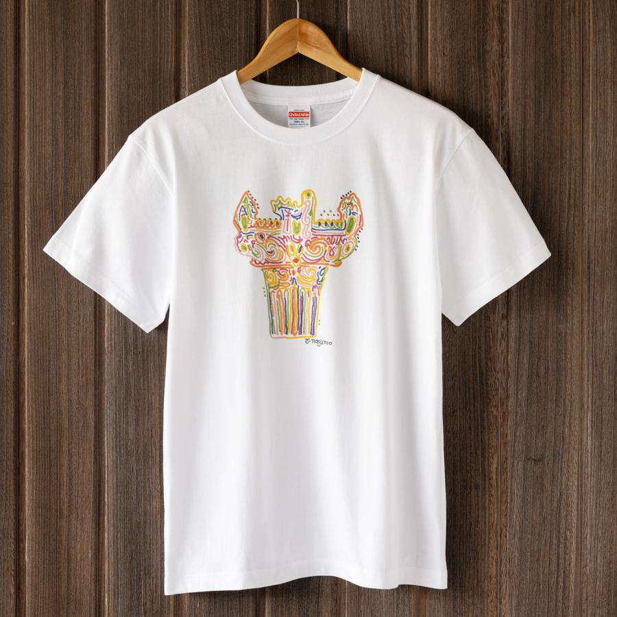 「旅する縄文」Tシャツ 十日町土器01 ホワイト | 