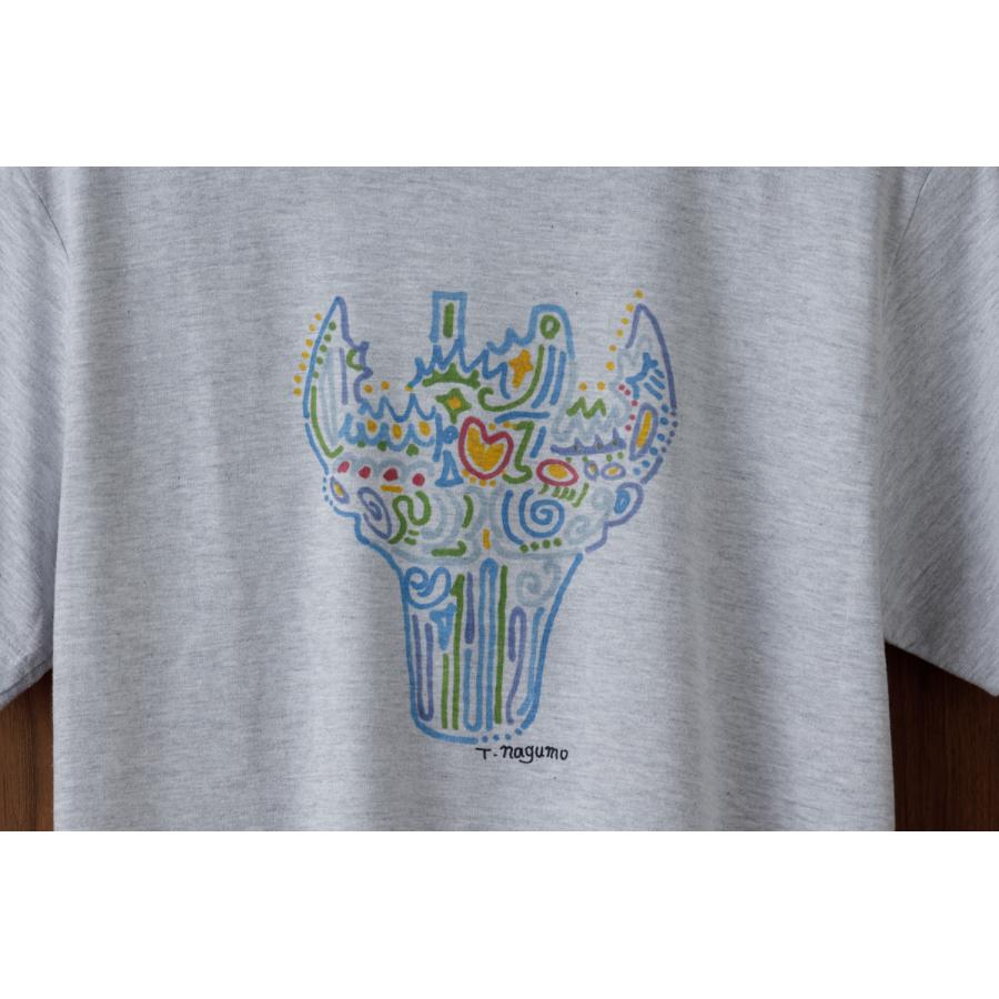 「旅する縄文」Tシャツ 十日町土器02 アッシュ |  | 01